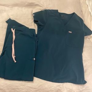 Figs Caribbean Blue Scrubs Catarina and Yola